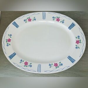 Vintage cottage 
SERVING PLATTER 14 1/2"x 10
3/4" country kitchen farmhouse